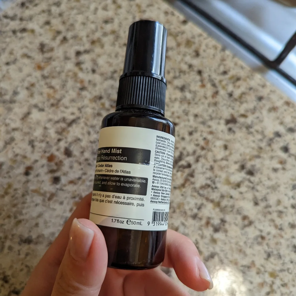 Empty Aesop Rinse Free Hand Mist Spray Bottle